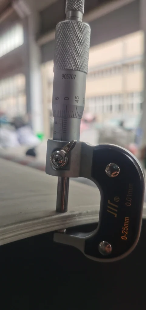 Measurement of Welded Monel 400 Pipe