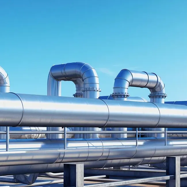 Pipes for nitric acid and sulfuric acid